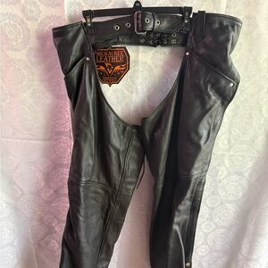 Women's Black Chaps